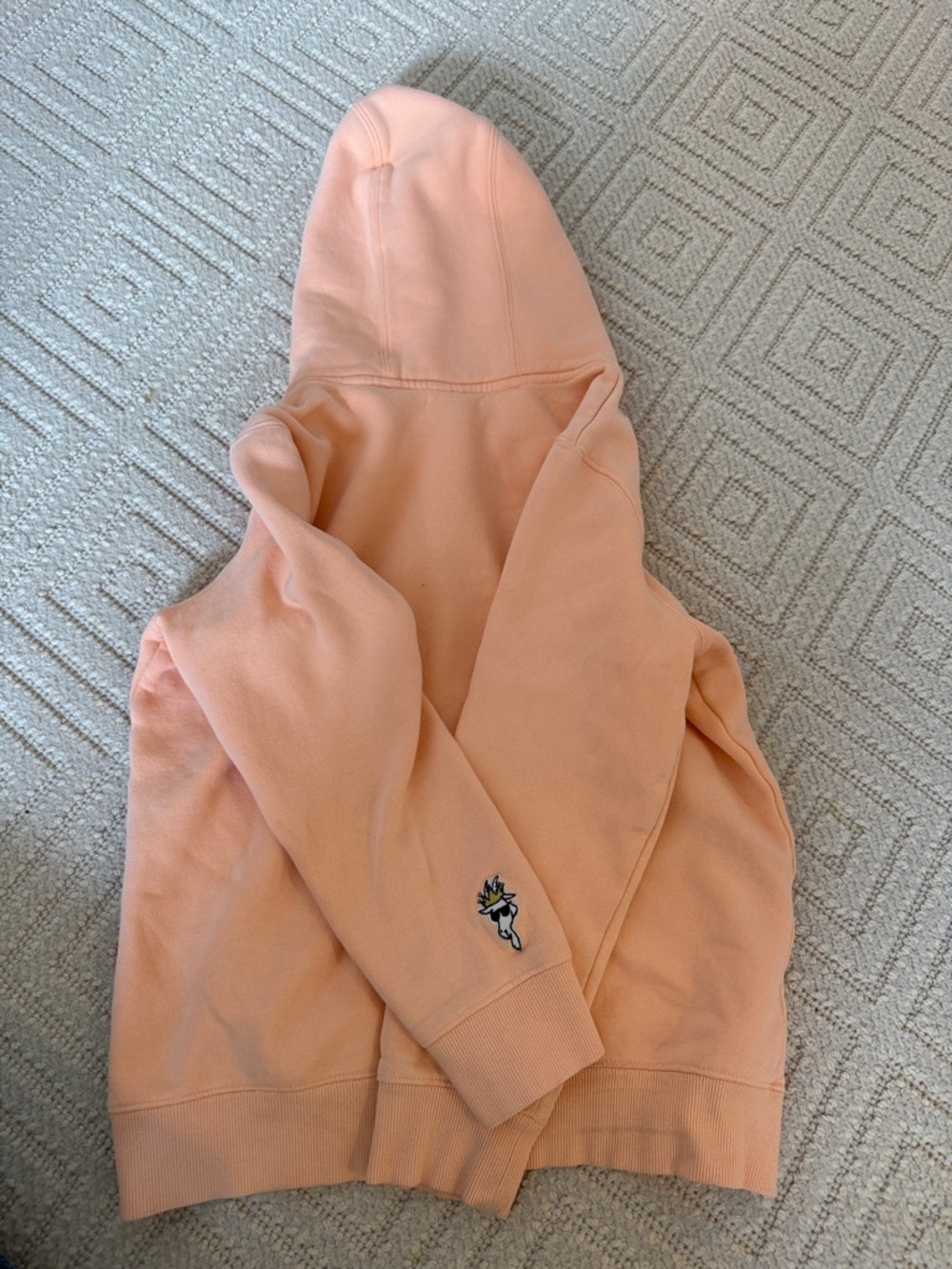 Goat USA Kids Orange Hoodie with Goat Patch - Picture 7 of 7